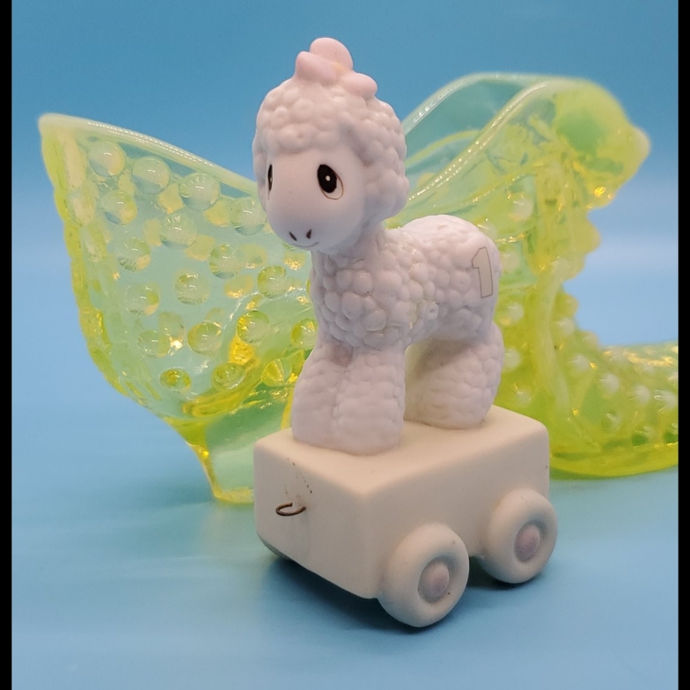 "Happy Birthday Little Lamb" Precious Moments #1 Birthday Train Caravan Party